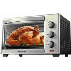 Emerson ER101003 Stainless Steel 6 Slice Convection and Rotisserie Countertop Toaster Oven