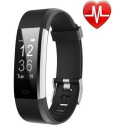 LETSCOM Fitness Tracker HR, Activity Tracker Watch with Heart Rate Monitor, Waterproof Smart Fitness Band with Step Counter, Calorie Counter.
