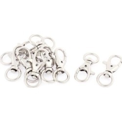 Lobster Clasp Swivel Trigger Clamps Snap Hooks Keyring Key Holder 10pcs