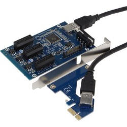 SEDNA - PCI express 1X slots Riser / 3 Port Multiplier