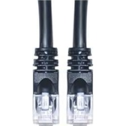 Cable Wholesale Cat 6 Black Ethernet Patch Cable, Snagless / Molded Boot, 7 Foot