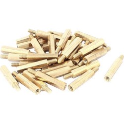 30pcs Computer Motherboard M3 20mm+6mm Female to Male Standoffs Screw Hex Spacer