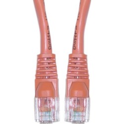 Cable Wholesale Cat 5E Orange Ethernet Patch Cable, Snagless / Molded Boot, 2 Foot