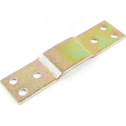 Unique Bargains Shelf Door 90mm x 20mm Repair Parts 6 Holes Corner Bracket Bronze Tone