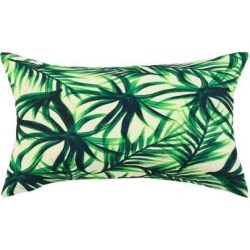 Green Leaves Throw Pillow Cover, Pattern Cushion Cover Cotton Plant Pillow Case Square Pillow Protectors Home Decorative for Sofa/Couch/Bed/Car(12 x.