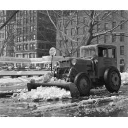 Posterazzi SAL25549953 Snowplow on a Road New York City New York State USA Poster Print - 18 x 24 in.