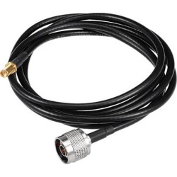 Unique Bargains 2M N-Type Male to RP-SMA Female Antenna RF Coaxial Extension Pigtail Cable Black