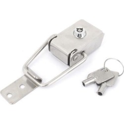 Case Chest Toolbox Metal Toggle Latch Hasp Lock Locking Tool w 2 Keys
