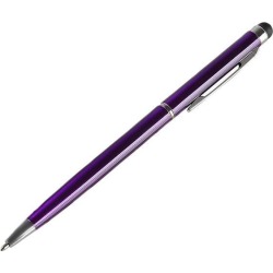 Insten Purple 2-in-1 Capacitive Touch Screen Stylus Ballpoint Pen 1880736