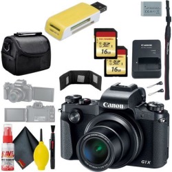 Canon PowerShot G1 X Mark III Digital Camera & 16GB MicroSD x2 & Carrying Case
