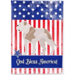 American Bulldog American Flag Garden Size BB8429GF