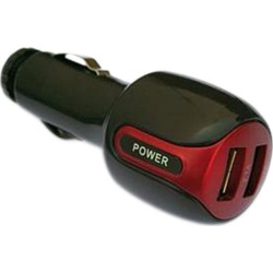Professional Cable Car charger with USB port for iPod/iPhone White 1ft Clamshell