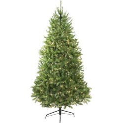 9' Pre-Lit Northern Pine Full Artificial Christmas Tree - Clear Lights