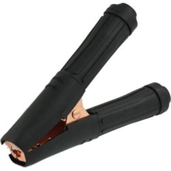 Copper Plated Metal Alligator Clamp Car Battery Test Clip 500A Black