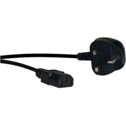 TRIPP LITE P056-006-10A 6FT COMPUTER POWER CORD UK CABLE C13 TO BS-1363 PLUG 10A