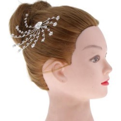 Wedding Bridal Bridesmaid Floral Hair Comb Hairpins Rhinestone Hair Jewelry