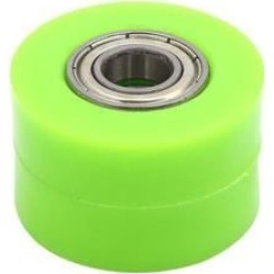 10mm Hole Chain Roller Tensioner Pulley Wheel Sprocket Green for Motorcycle