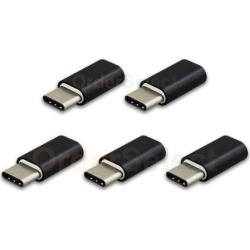5X Micro USB F to USB Type-C M OTG Adapter for Phone Samsung S8 S8+ Plus Note 8