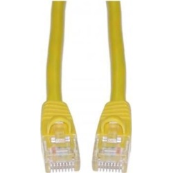 Cable Wholesale Cat 5E Yellow Ethernet Patch Cable, Snagless / Molded Boot, 10 Foot