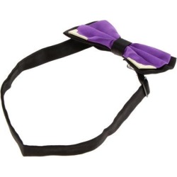 Multicolor Gentlemen's Tuxedo Bow Tie Bowtie Necktie for Men Purple