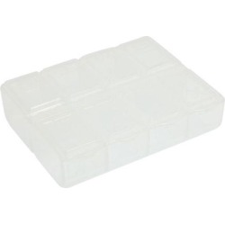 Unique Bargains Clear Hard Plastic Storage Case Box for Fishing Hook