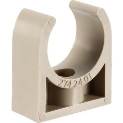 Unique Bargains 25mm Diameter PPR Tube Pipe Clamps Clips Connectors Gray 10pcs