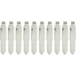 10pcs Metal Car Flip Remote Folding Key Blank Blade Replacement for Sonata
