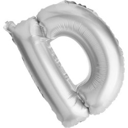 buy  Letter D Silver Foil Balloon Inflated Ball Wedding Party Supplies 40 Inch cheap online