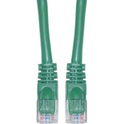 Offex Cat5e Ethernet Patch Cable, Snagless/Molded Boot, 20 foot - Green