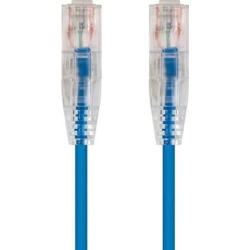 Monoprice Cat6 Ethernet Patch Cable - 25ft - Blue Snagless RJ45, Stranded, 550MHz, UTP, CMR, 28AWG, Riser Rated