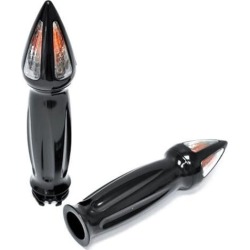 Krator Motorcycle Hand Grips 1 Inch Handlebar Bars Pair For Harley Davidson Softail Fat Boy FLSTF