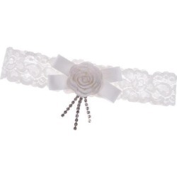 Wedding Bridal Lace Garter Flower Bowknot Rhinestone Garter Party Supplier