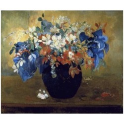 Posterazzi SAL900548 Flower Piece Paul Gauguin 1848-1903 French National Gallery London England Poster Print - 18 x 24 in.