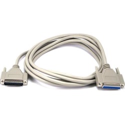 Monoprice 10ft Molded DB25 Male/Female Cable