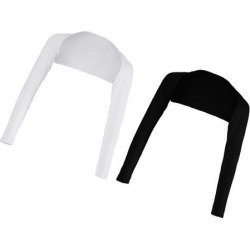Black White Women One-piece Long Sleeve Arm Cover Shrug Bolero Hijab Muslim