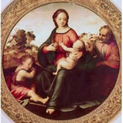 Posterazzi SAL3810395699 The Holy Family Franciabigio Ca.1482-1525 Italian Poster Print - 18 x 24 in.