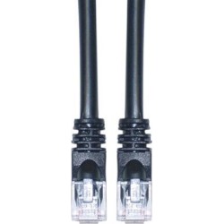 Offex Cat6a Ethernet Patch Cable Snagless/Molded Boot 500 MHz 7 foot - Black