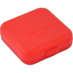 Travel Portable Medicine Pill 4 Compartments Storage Case Box Holder Red