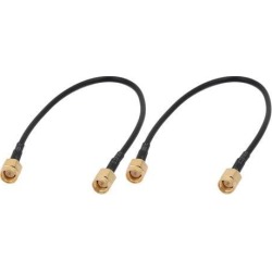 2pcs RG174 Antenna WiFi Pigtail Cable SMA Male to Male Connector 20cm Long