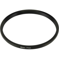 Unique Bargains Camera Lens Filter Step Down Ring 82mm to 77mm Adapter Black