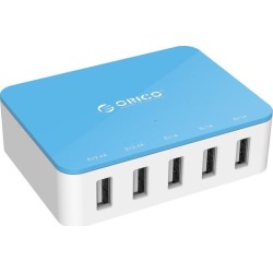 ORICO All-in-One Charger 5 Ports USB Charger 40W power output Family-Sized Desktop USB Charger for iPhone 7, iPad, Samsung Galaxy, Nexus, HTC,