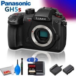 Panasonic Lumix DC-GH5S Mirrorless Micro Four Thirds Digital Camera (International Model) with Memory Card & Cleaning Kit