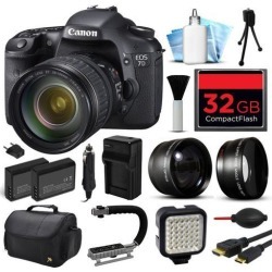 Canon EOS 7D Digital Camera with 28-135mm IS USM Lens (32GB Essential Bundle)