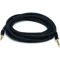 Monoprice 15ft Premier Series 1/4in TS Male to Male Audio Cable, 16AWG (Gold Plated)