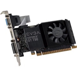 EVGA GeForce GT 730 DirectX 12 01G-P3-3730-KR 1GB 64-Bit GDDR5 PCI Express 2.0 HDCP Ready Low Profile Ready Video Card