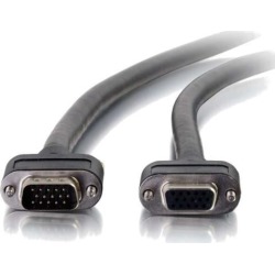 C2G 50242 Select VGA Video Extension Cable VGA Male to VGA Female, In-Wall CMG-Rated, Black (50 Feet, 15.24 Meters)