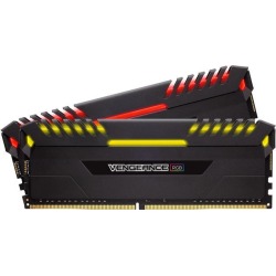 CORSAIR Vengeance RGB DRAM 32GB (2 x 16GB) 288-Pin DDR4 3000 (PC4 24000) Desktop Memory Model CMR32GX4M2D3000C16