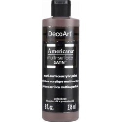 Deco Art DA536-9 Americana Multi-Surface Acrylic Paint, Coffee Bean, 8-oz. - Quantity 1