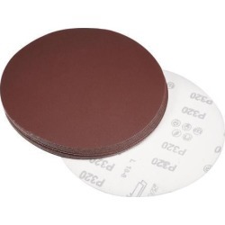 8-inch Hook and Loop Sanding Discs, 320-Grits Aluminum Oxide Flocking Sandpaper for Random Orbital Sander 15pcs