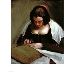 Posterazzi BALXIR221460LARGE The Needlewoman Poster Print by Diego Velazquez - 24 x 36 in. - Large